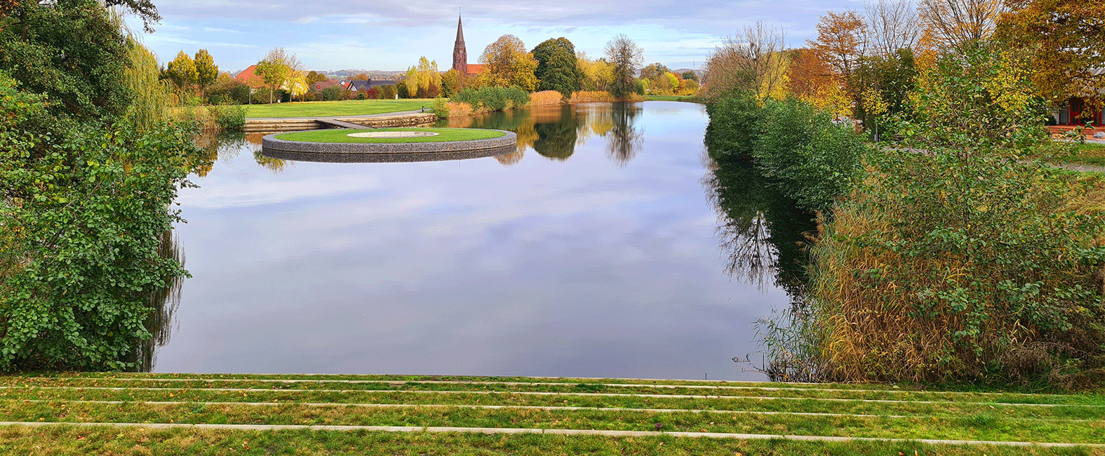 Hafenbecken in Olfen; Foto: Mandy Rohkämper